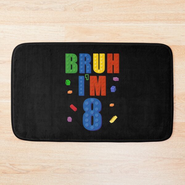 Item preview, I'm 8 Bruh It's My 8th Birthday Building Bricks 8 Year Old designed and sold by clothesy7.