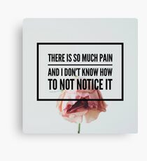 Perks Of Being A Wallflower Quote Edit Canvas Print