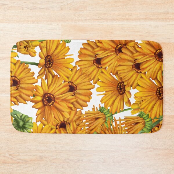 Item preview, Yellow, sun flowers, canva, pattern, flowers designed and sold by Cristinavallejo.