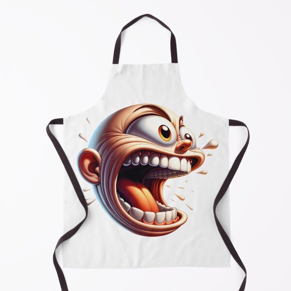 Item preview, Comic Expression: A Side-View Face with Bulging Eyes and Open Mouth designed and sold by 0penvimark.