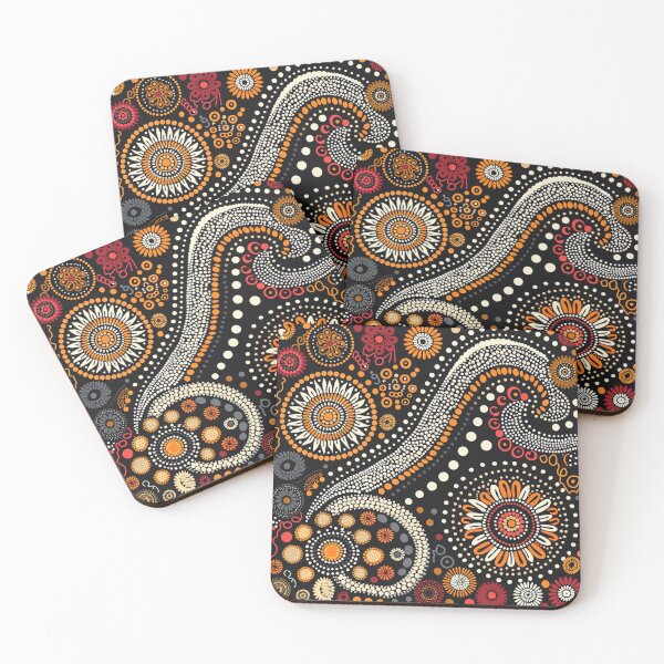 Item preview, Aboriginal Inspired Dot Art - Wildflower Graden Tracery designed and sold by GrinGalore.