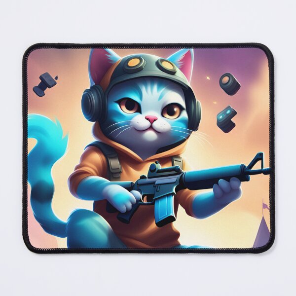 Item preview, Cute gaming cat ready for action designed and sold by Storm27merch.