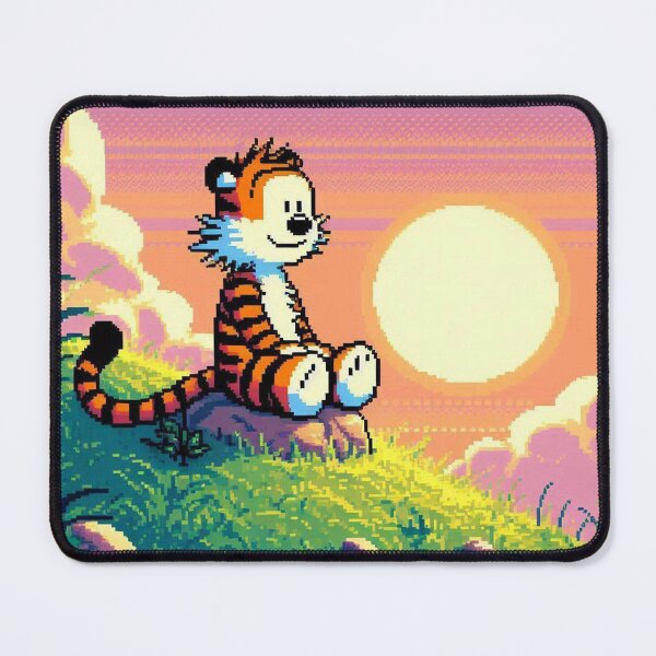 Item preview, Pixel art of Hobbes from Calvin and Hobbes. designed and sold by Phantom-Moon.