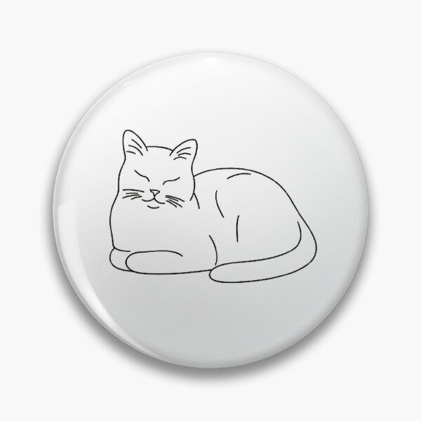 Item preview, Cat loaf line art designed and sold by PetPaletteCards.