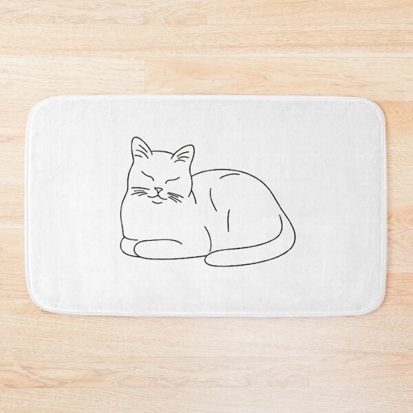 Item preview, Cat loaf line art designed and sold by PetPaletteCards.