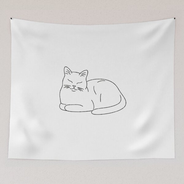 Item preview, Cat loaf line art designed and sold by PetPaletteCards.