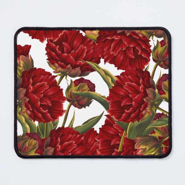 Item preview, flower bouquet, canva, flowers, tails, pattern, green, red designed and sold by Cristinavallejo.