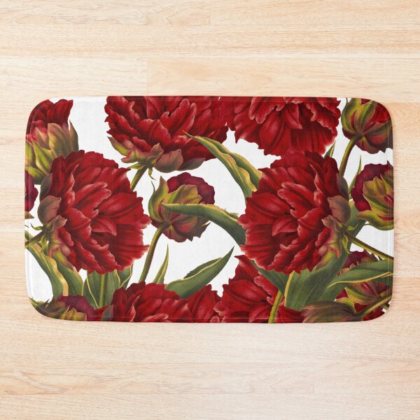 Item preview, flower bouquet, canva, flowers, tails, pattern, green, red designed and sold by Cristinavallejo.