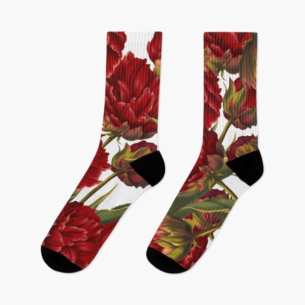 Item preview, flower bouquet, canva, flowers, tails, pattern, green, red designed and sold by Cristinavallejo.