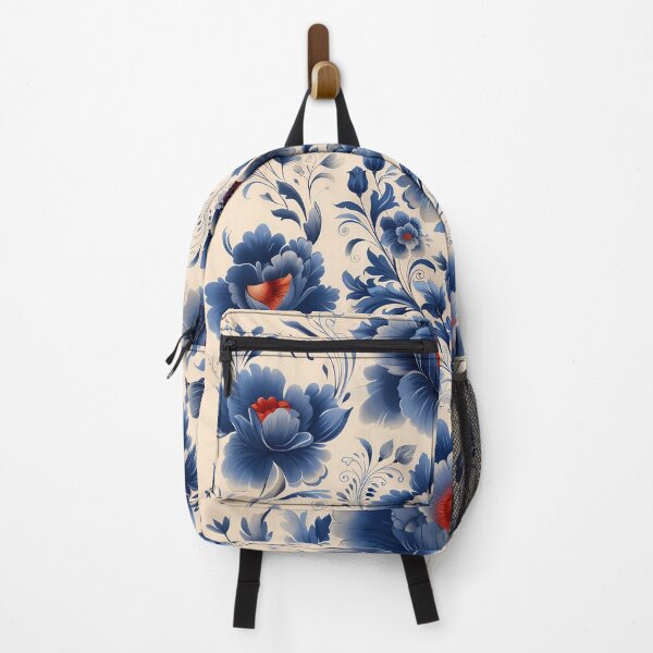 Item preview, Russian Blue Floral Collection designed and sold by Print2Harbor.