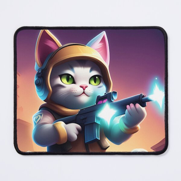 Item preview, Cute gaming cat ready for action designed and sold by Storm27merch.