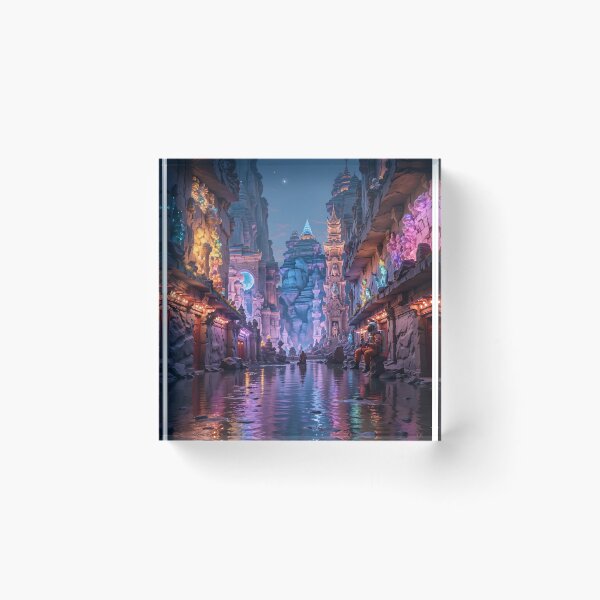Item preview, Harmonious Dance of Urban Artistry and Whimsy in a Vibrant Valley designed and sold by PanoramaPrints.
