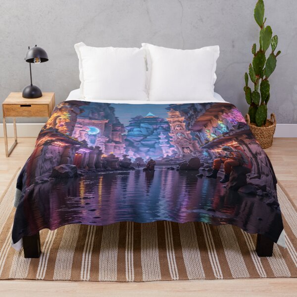 Item preview, Harmonious Dance of Urban Artistry and Whimsy in a Vibrant Valley designed and sold by PanoramaPrints.
