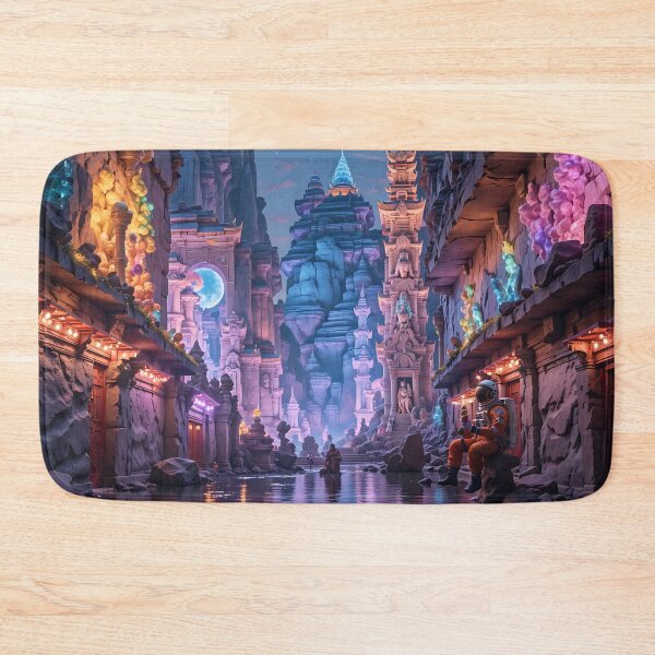 Item preview, Harmonious Dance of Urban Artistry and Whimsy in a Vibrant Valley designed and sold by PanoramaPrints.
