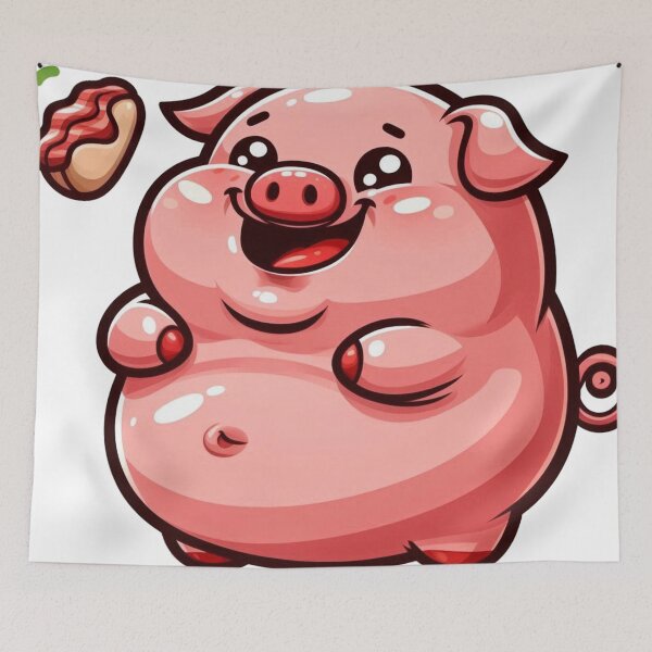 Item preview, Pudge-Funny piggy  designed and sold by Canaba.
