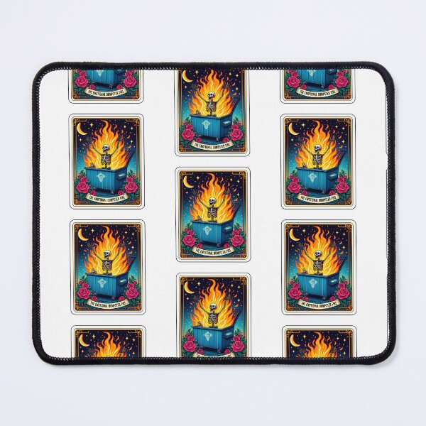 Item preview, Emotional Dumpster Fire - Tarot Card designed and sold by Anniebuh.