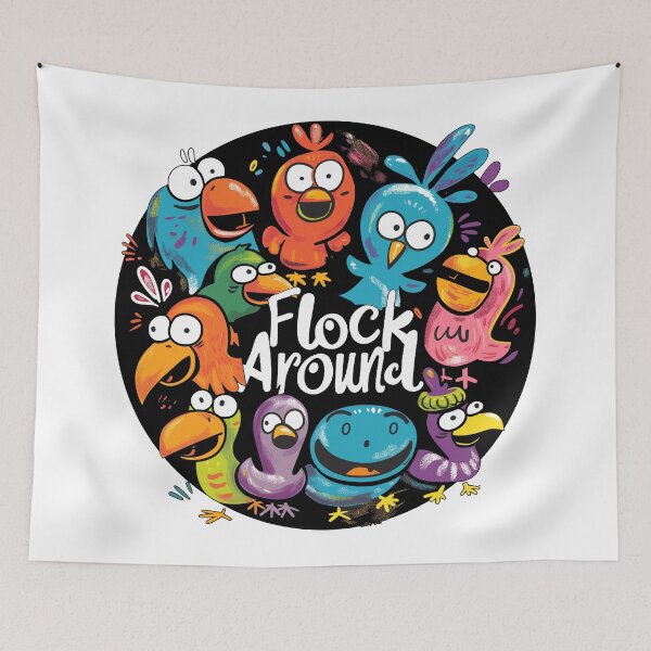 Item preview, Flock Around - Birds designed and sold by KoolMoDee.
