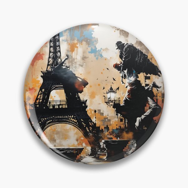 Item preview, Kira & Lino: A Graffiti-Stencil Collaboration for Urban Art designed and sold by PanoramaPrints.