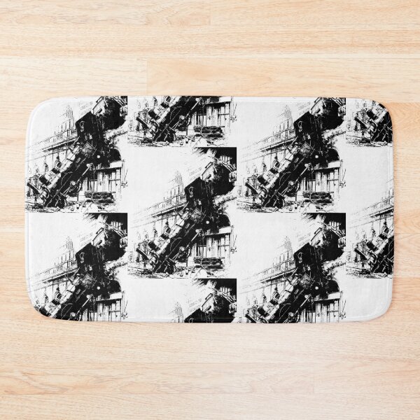 Item preview, Black and White Nostalgic Train Crash designed and sold by stevepaint.