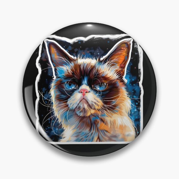 Item preview, Grumpy Cat in Chiaroscuro Dream designed and sold by AI-Only Creations.