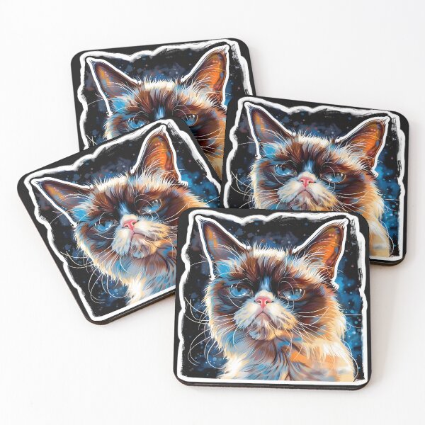 Item preview, Grumpy Cat in Chiaroscuro Dream designed and sold by AI-Only Creations.
