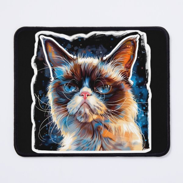 Item preview, Grumpy Cat in Chiaroscuro Dream designed and sold by AI-Only Creations.
