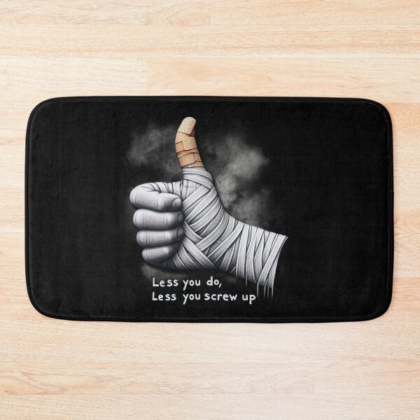 Item preview, Less you do less you screw up, minimalism, procrastination, slowlife, minimalist approach, simplify, more or less, designed and sold by CrisMor-Art.
