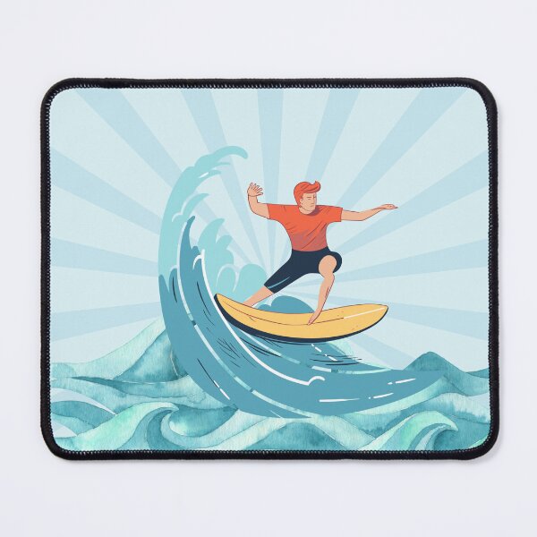 Item preview, Ginger Man Surfing on a Big Wave designed and sold by Graphlie.