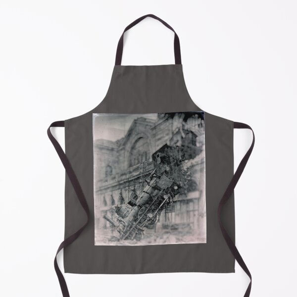 Item preview,  Black and White Nostalgic Train Crash designed and sold by stevepaint.