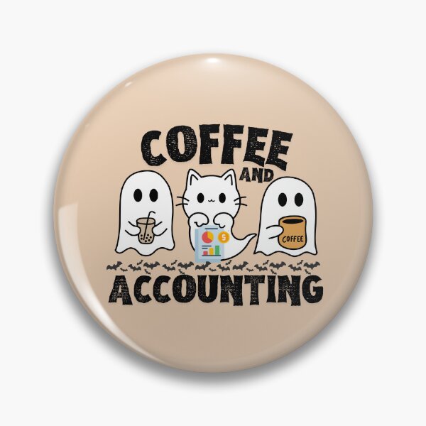 Item preview, Coffee Halloween Accounting Ghost Accountant designed and sold by SunfullyYours.