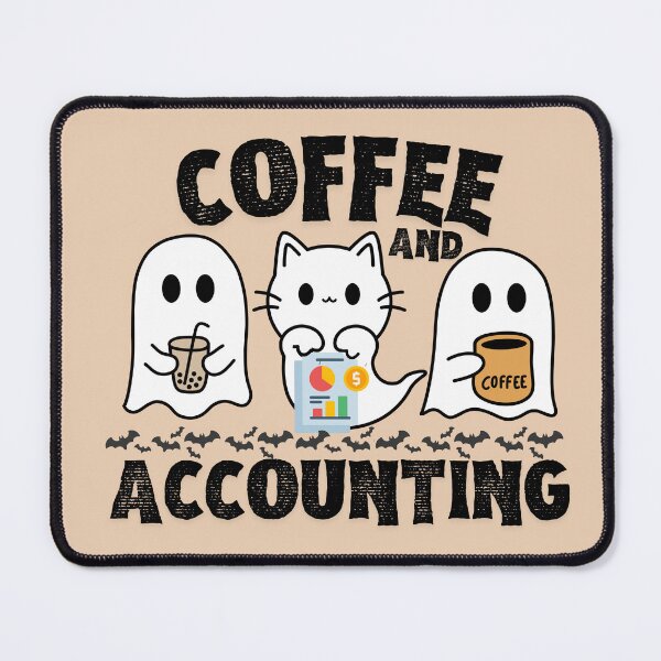 Item preview, Coffee Halloween Accounting Ghost Accountant designed and sold by SunfullyYours.