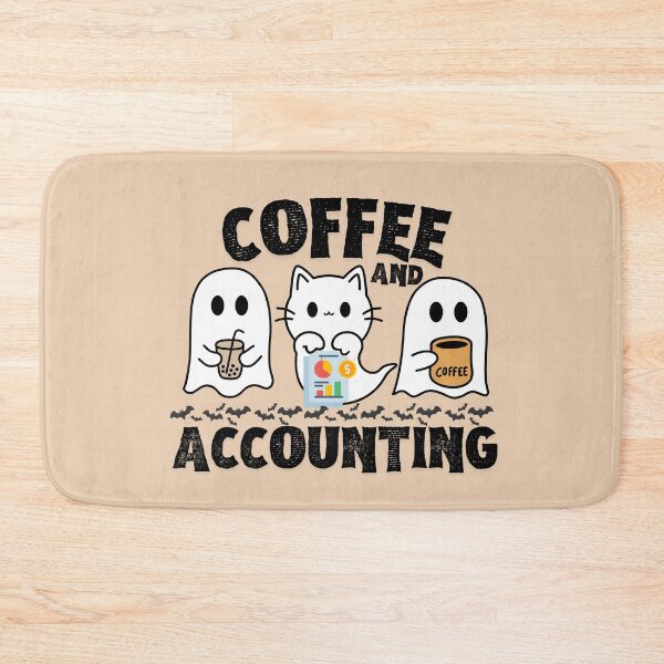 Item preview, Coffee Halloween Accounting Ghost Accountant designed and sold by SunfullyYours.