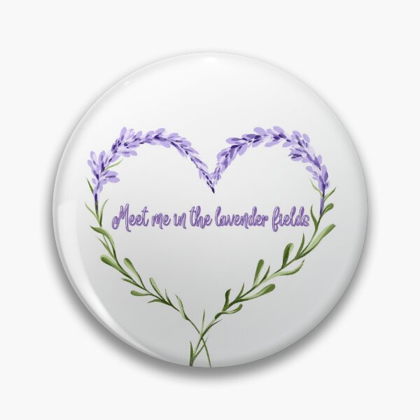 Item preview, meet me in the lavender fields heart designed and sold by LearnandLove.