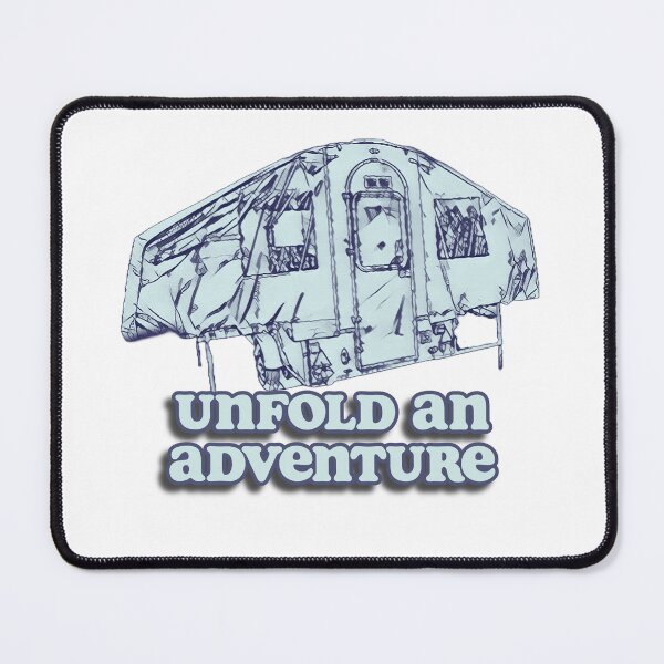 Item preview, Unfold an Adventure Bluey Grey Trailer Tent designed and sold by BeccaAelishe.