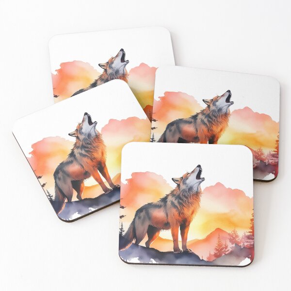 Item preview, wolf at sunset designed and sold by Shop-Oceania.