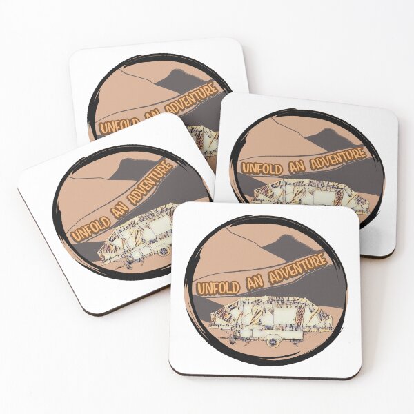 Item preview, Unfold An Adventure Brown Trailer Tent designed and sold by BeccaAelishe.
