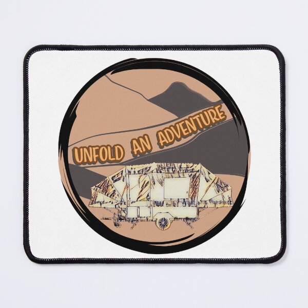 Item preview, Unfold An Adventure Brown Trailer Tent designed and sold by BeccaAelishe.