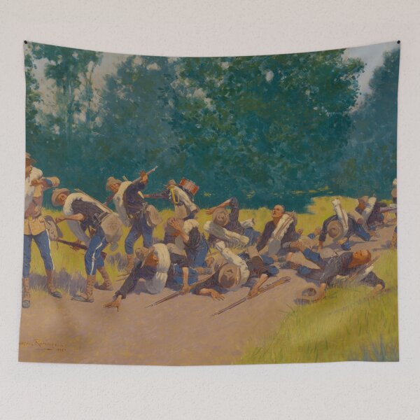 Item preview, The Scream of Shrapnel at San Juan Hill by Frederic Remington   designed and sold by TeeARTHY.