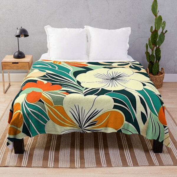 Item preview, Vibrant Tropical Floral Pattern - Bold Botanical Design designed and sold by SportyAndArtful.