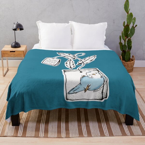 Item preview, cute budgie tea designed and sold by ventenart.