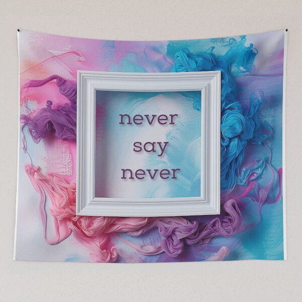 Item preview, Never say never, words in the frame designed and sold by silent-violin.