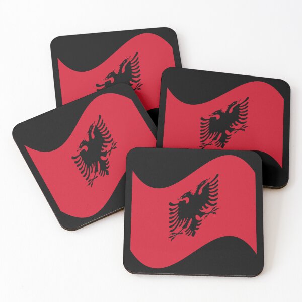 Item preview, ALBANIA WAVY FLAG designed and sold by designsoftinaa.