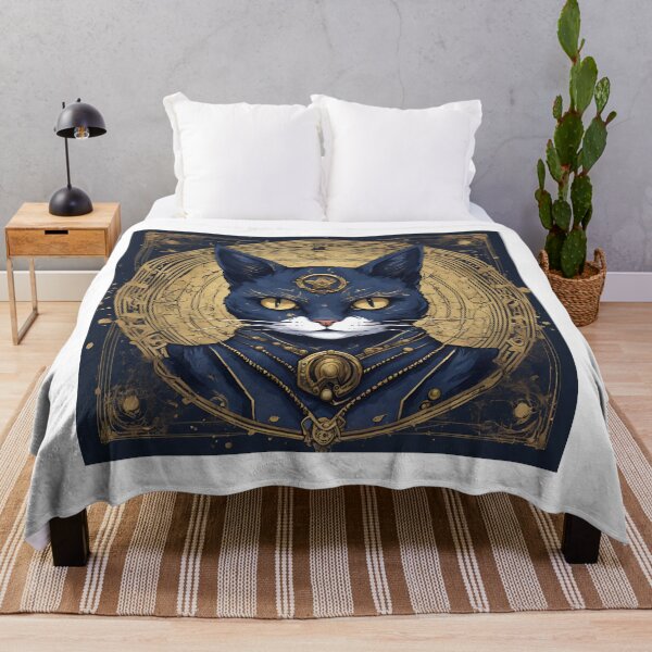 Item preview, Elegant Feline Sorcerer - Artistic Cat in Suit with Magical Aura designed and sold by MiszungART.