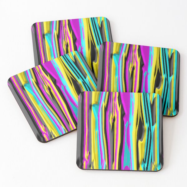 Item preview, Vertical CMYK Stripe Pattern  designed and sold by TheRulerofEarth.