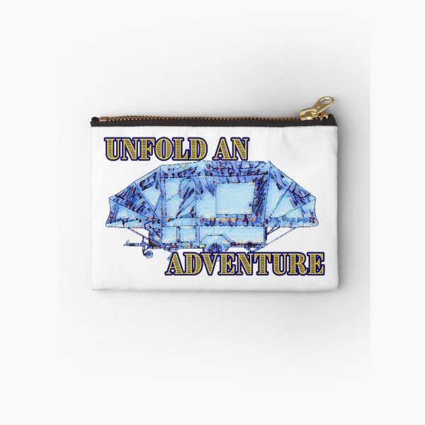 Item preview, Unfold an Adventure Blue Trailer Tent designed and sold by BeccaAelishe.