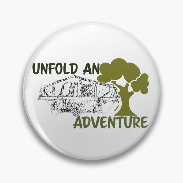 Item preview, Unfold An Adventure Black and White Folding Caravan designed and sold by BeccaAelishe.