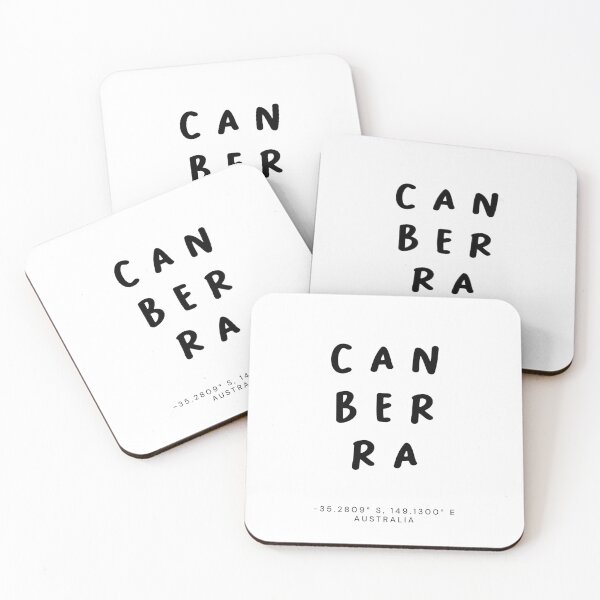 Item preview, Canberra | Typography Design | Design Map Coordinates designed and sold by RM-Journey.