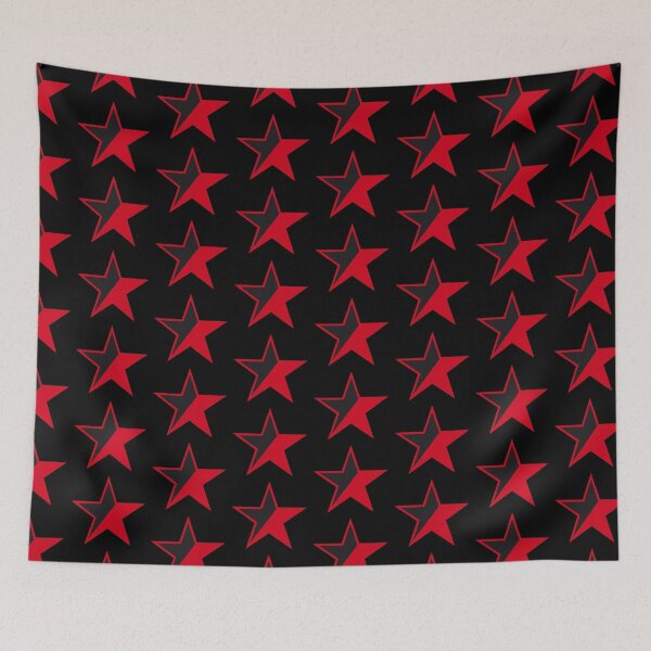 Item preview, Anarchist Star Symbol Red Outline Black Background designed and sold by Kole's Designs.