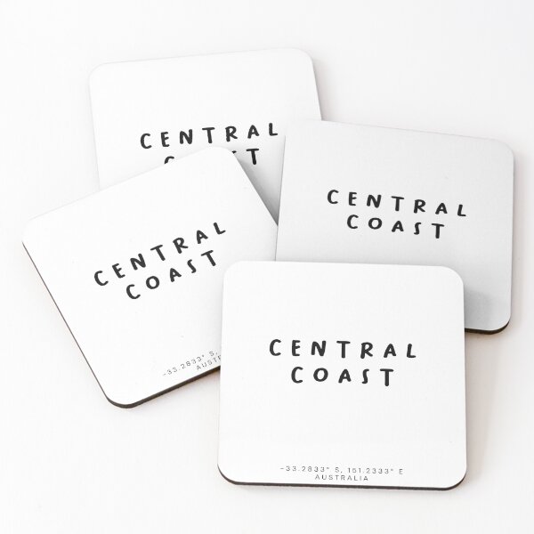 Item preview, Central Coast | Typography Design | Design Map Coordinates designed and sold by RM-Journey.