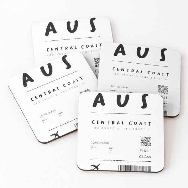 Item preview, Central Coast | Plane Ticket Design | Traveling | Tourists designed and sold by RM-Journey.